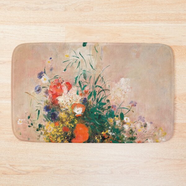 Item preview, Impressionist Art Vase of Flowers (Pink Background) (1906) by Odilon Redon designed and sold by Designedbysm.
