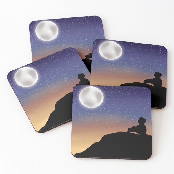 Item preview, Boy watching the moon designed and sold by Tayter3.