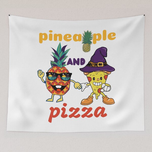 Item preview, pineapple and pizza designed and sold by Eman4design.
