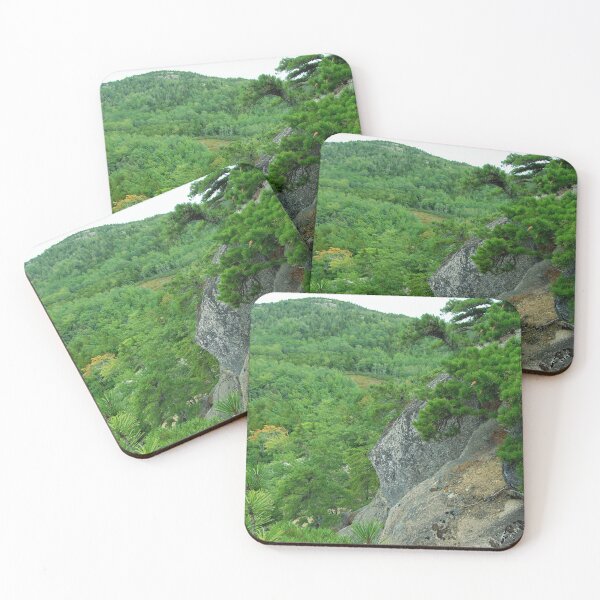 Item preview, Cliffside view of valley of pine designed and sold by Oak Croissant.
