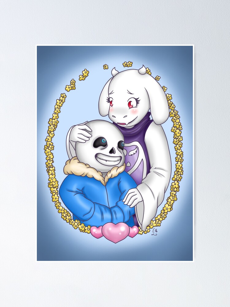 Sans And Toriel Undertale Poster By Nyankochan Redbubble
