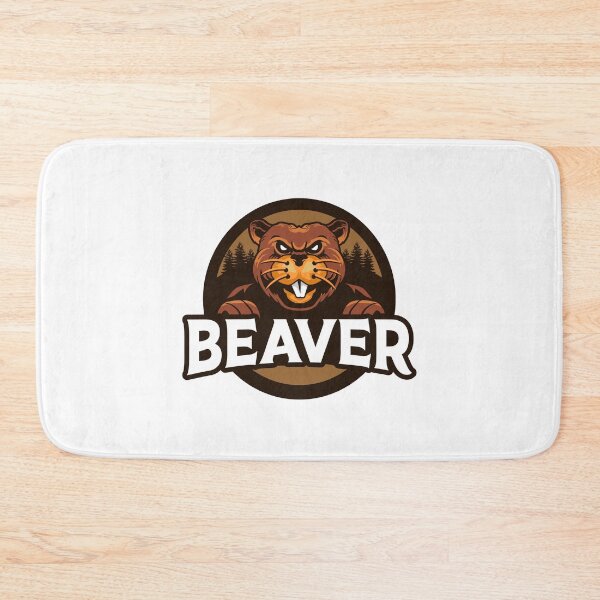 Item preview, Retro Old Vintage Brown Beaver White Eye Angry Forest Background designed and sold by avinigav.