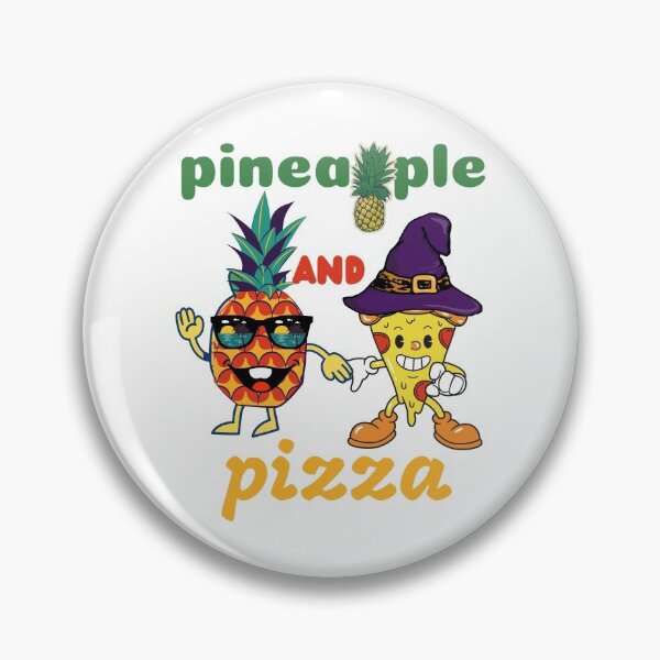 Item preview,  pineapple and pizza designed and sold by Eman4design.