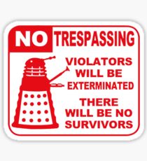 Signs of Danger! Sticker