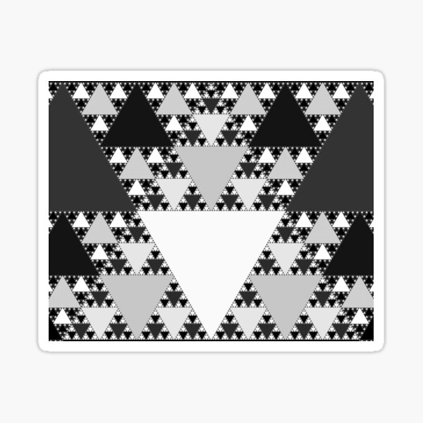 Artikel-Vorschau von Monochrom, Sierpinski Dreieck 003, designt und verkauft von Rupert Russell.