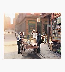 Clam seller on Mulberry Bend, New York, ca 1900 Photographic Print