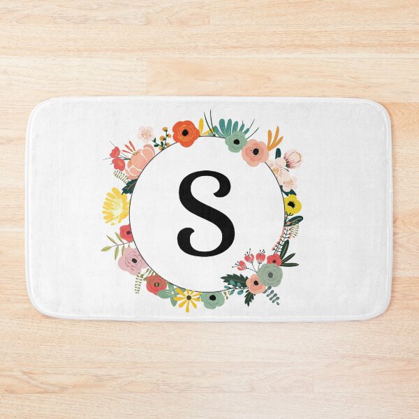 Item preview, Letter S Monogram with Flowers designed and sold by ShirleyDee.