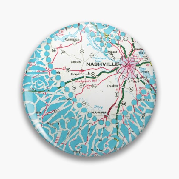 Item preview, Nashville Map Heart designed and sold by SamanthaCarolii.