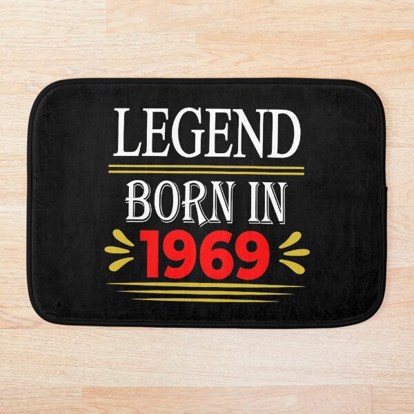 Legend Born In 1969 Bath Mat