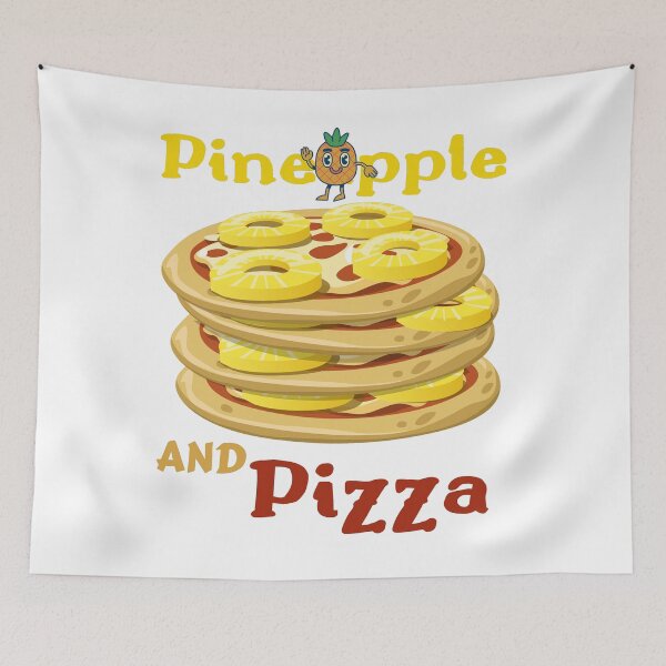 Item preview, pineapple and pizza designed and sold by Eman4design.
