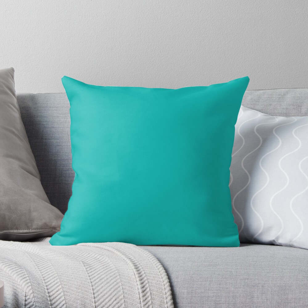 "Tiffany blue color" Throw Pillow by inpeace Redbubble