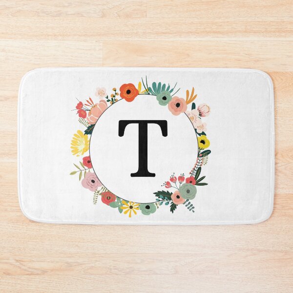 Item preview, Letter T Monogram with Flowers designed and sold by ShirleyDee.