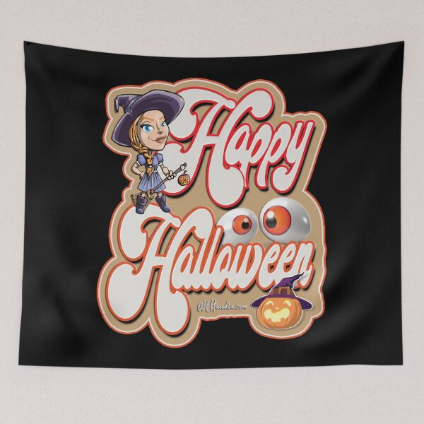 Item preview, Happy Halloween Witch Fun Word Art designed and sold by WLHmedia.com .