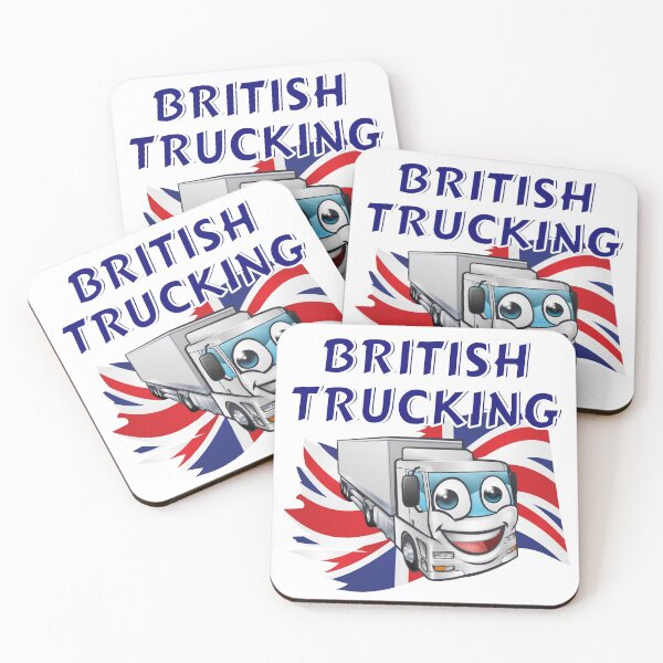 Item preview, British Trucking HGV Lorry Truck and Union Jack Flag designed and sold by luvvvvvit.