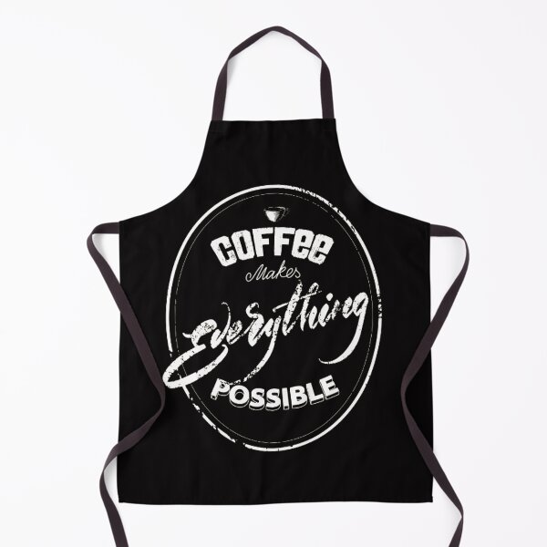 Item preview, Coffee Makes Everything Possible Logo Circle White designed and sold by WearWolfDesigns.