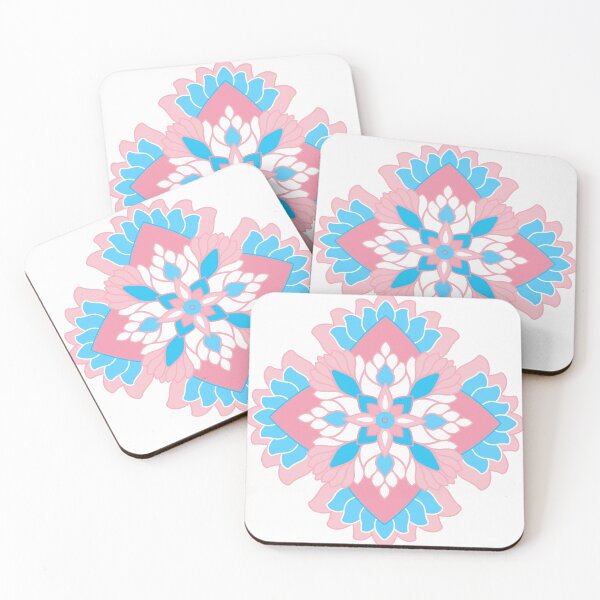 Item preview, Trans Pride Lily Lotus Mandala designed and sold by Siren-Cedes.