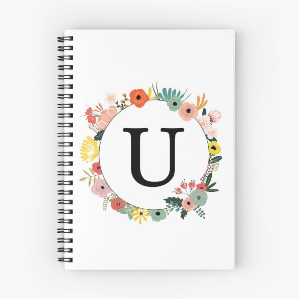 Item preview, Letter U Monogram with Flowers designed and sold by ShirleyDee.