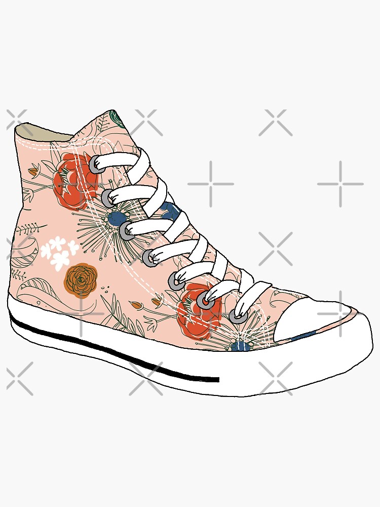 Converse floral print hotsell