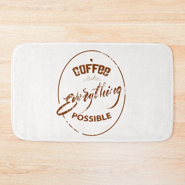 Item preview, Coffee Makes Everything Possible Logo Circle Brown designed and sold by WearWolfDesigns.
