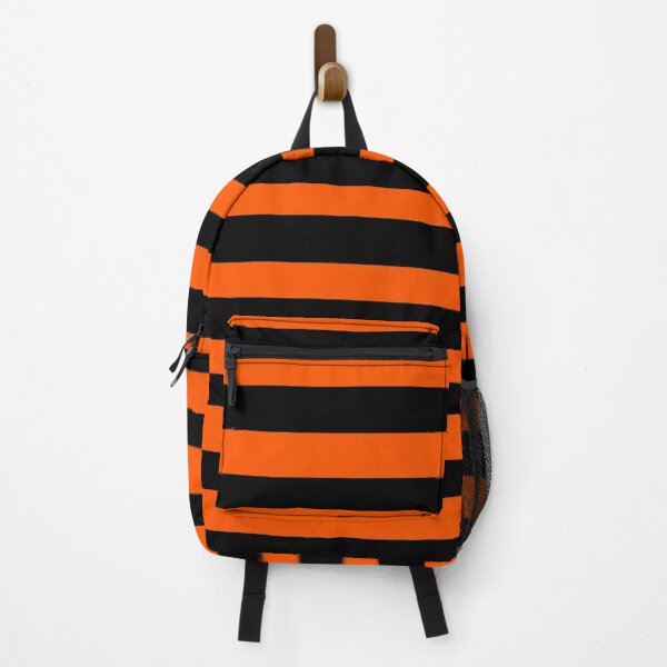 Item preview, Orange and Black Horizontal Stripes Pattern designed and sold by jays-artworks.