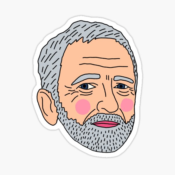 Jeremy Corbyn (blushing) Sticker
