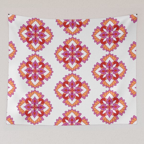 Item preview, Lesbian Pride Lily Lotus Mandala designed and sold by Siren-Cedes.