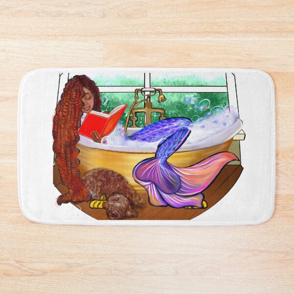 Item preview, Bookish Bookworm Mermaid Reading books - introvert soft life cottage core cozy vibes  designed and sold by Artonmytee.