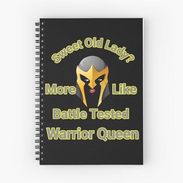 Item preview, Sweet Old Lady? More Like Battle Tested Warrior Queen Helmet Design designed and sold by Angela Mello.