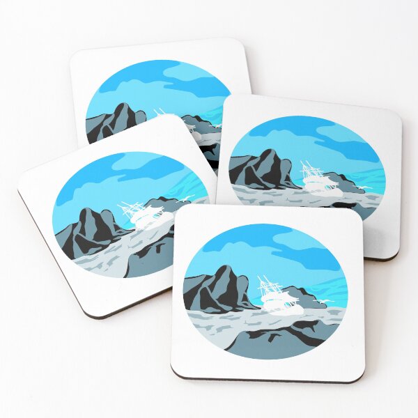Item preview, Peace at the Bloody Ocean - Dark Ocean Illustration designed and sold by DuqueJ.