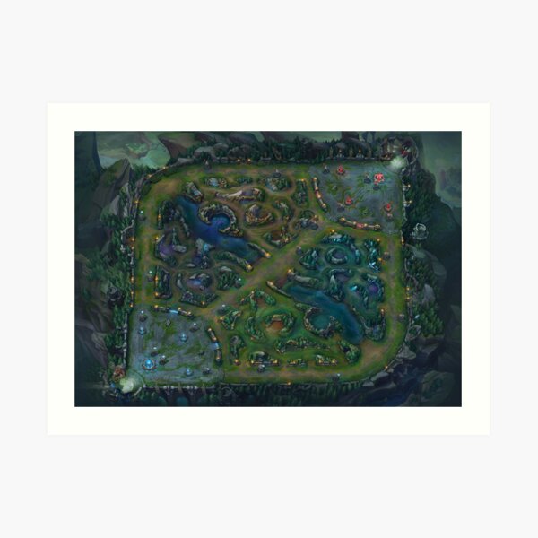 "Summoners Rift Map" Art Print by hayesade | Redbubble