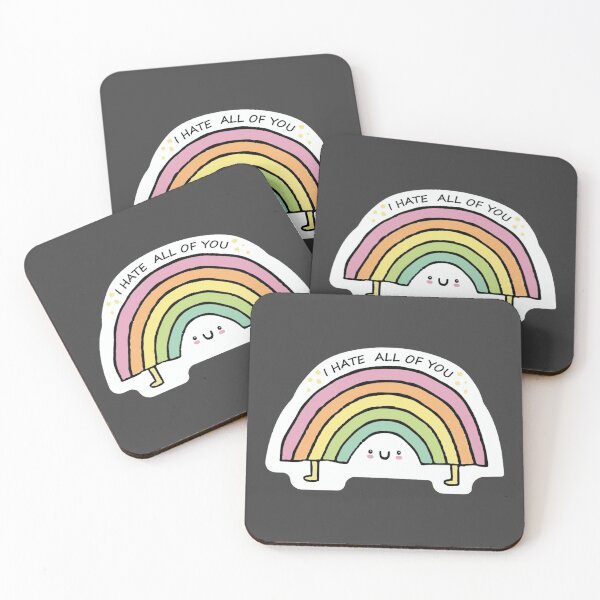 Item preview, I hate all of you rainbow designed and sold by sirineab.