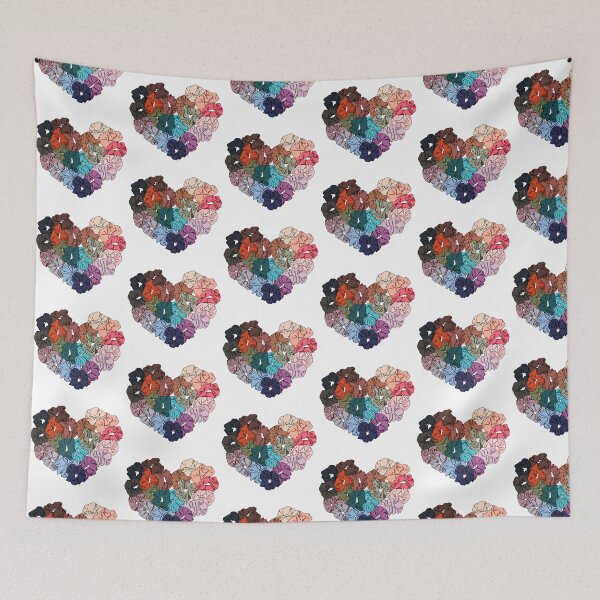 Item preview, scrunchie heart designed and sold by hraeofsunshine.