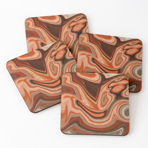 Item preview, Contemporary Modern Red Marble Design designed and sold by Piper-Deals.