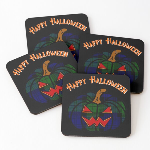 Item preview, Happy Halloween Yer Sassenach! | Campbell Tartan Pumpkin designed and sold by NineSevenFour.