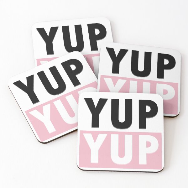 Item preview, Yup yup - White Pink Black design designed and sold by EdgyDesignForU.