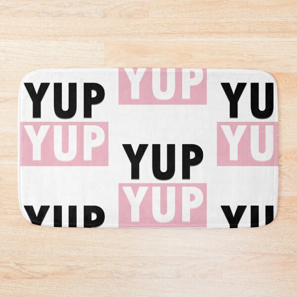 Item preview, Yup yup - White Pink Black design designed and sold by EdgyDesignForU.