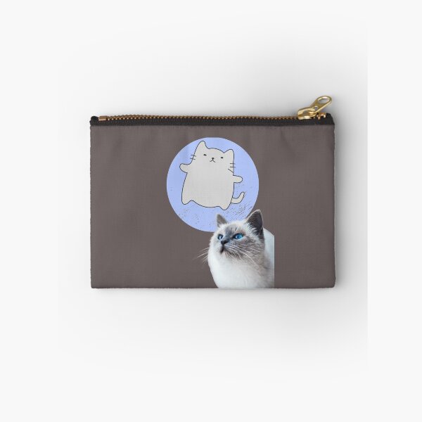 Item preview, Blue eyed kitten looks at the moon designed and sold by utopianpioneer.