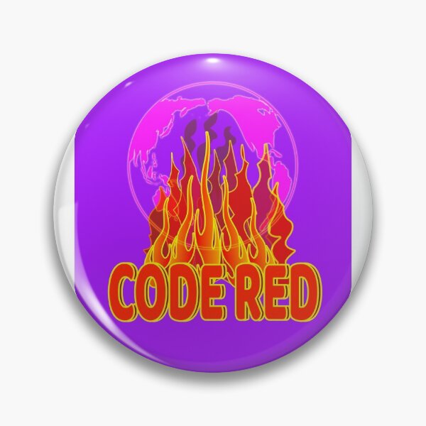 Item preview, Code Red Global Warming with purple background designed and sold by EdwardMonet.