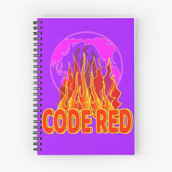 Item preview, Code Red Global Warming with purple background designed and sold by EdwardMonet.