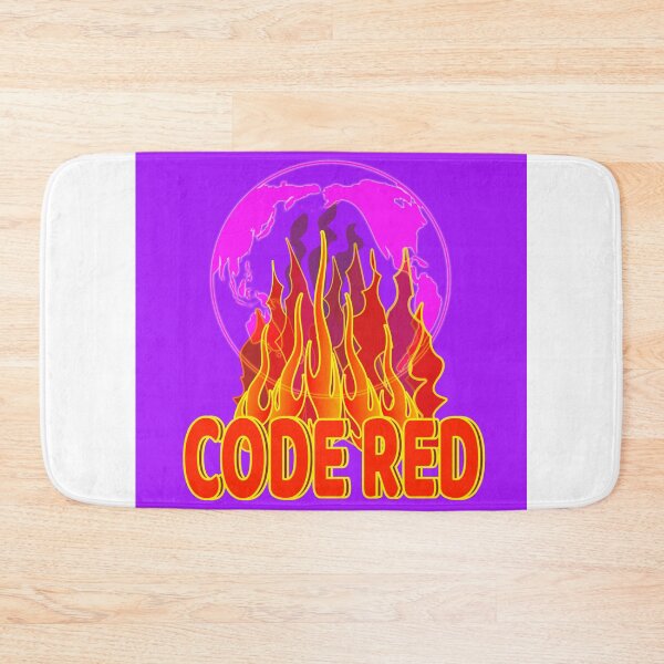 Item preview, Code Red Global Warming with purple background designed and sold by EdwardMonet.