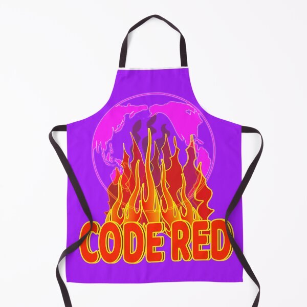 Item preview, Code Red Global Warming with purple background designed and sold by EdwardMonet.