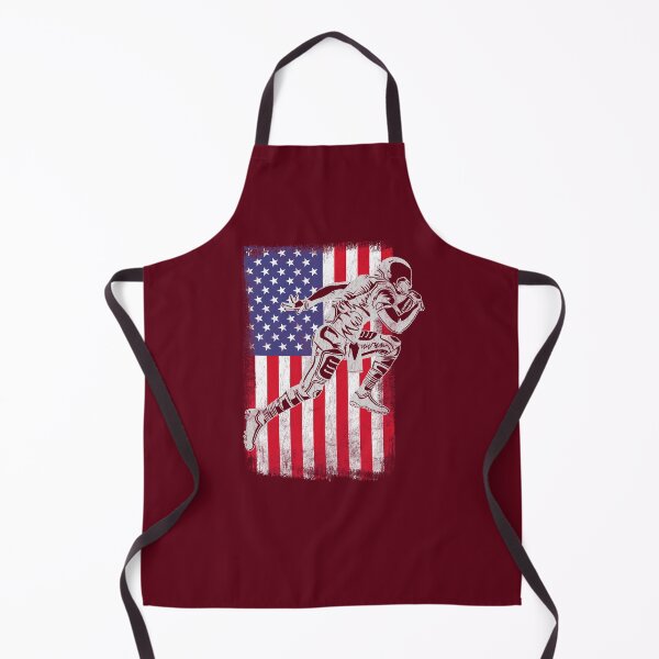 Item preview, An American Football Player running past a US Flag designed and sold by FontGraphics.