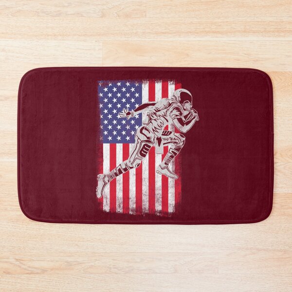 Item preview, An American Football Player running past a US Flag designed and sold by FontGraphics.