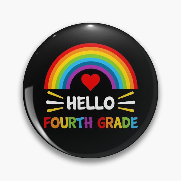 Item preview, Hello Fourth Grade Student Teacher Back To School Rainbow  designed and sold by StudioTina.