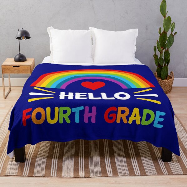 Item preview, Hello Fourth Grade Student Teacher Back To School Rainbow  designed and sold by StudioTina.