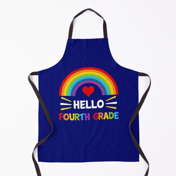Item preview, Hello Fourth Grade Student Teacher Back To School Rainbow designed and sold by StudioTina.