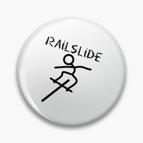 Item preview, Stick Figure Skater On Their Board Doing A Railslide designed and sold by TastySpace.