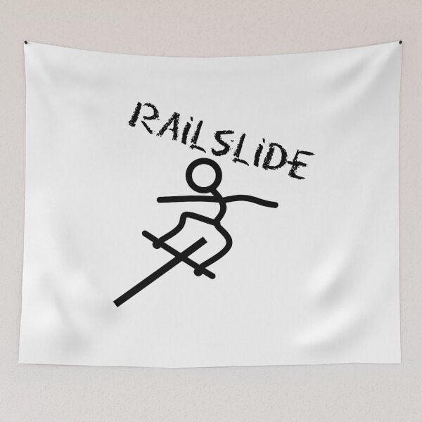 Item preview, Stick Figure Skater On Their Board Doing A Railslide designed and sold by TastySpace.