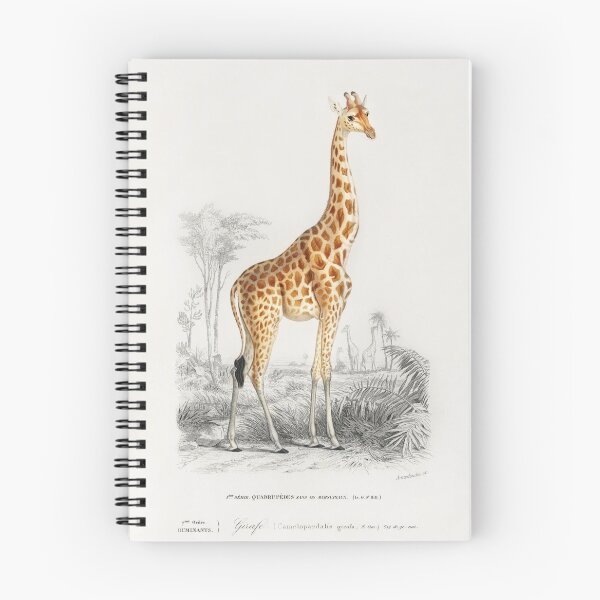 Item preview, Giraffe Illustration in the African Plains designed and sold by Apparel-City.