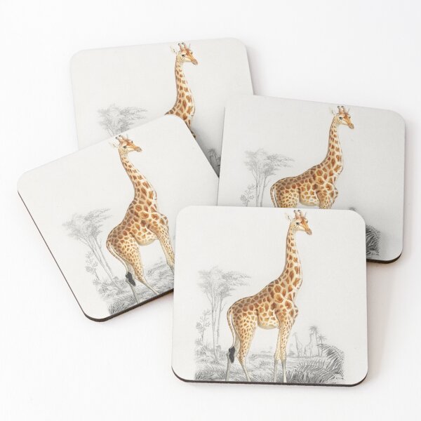 Item preview, Giraffe Illustration in the African Plains designed and sold by Apparel-City.